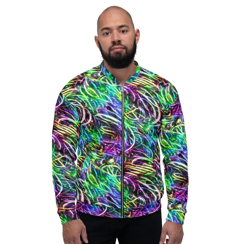 Nightglow Waves on Bomber Jacket — Front