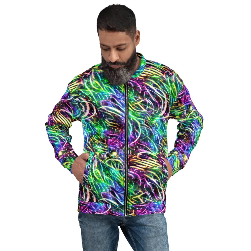 Nightglow Waves on Bomber Jacket — Front