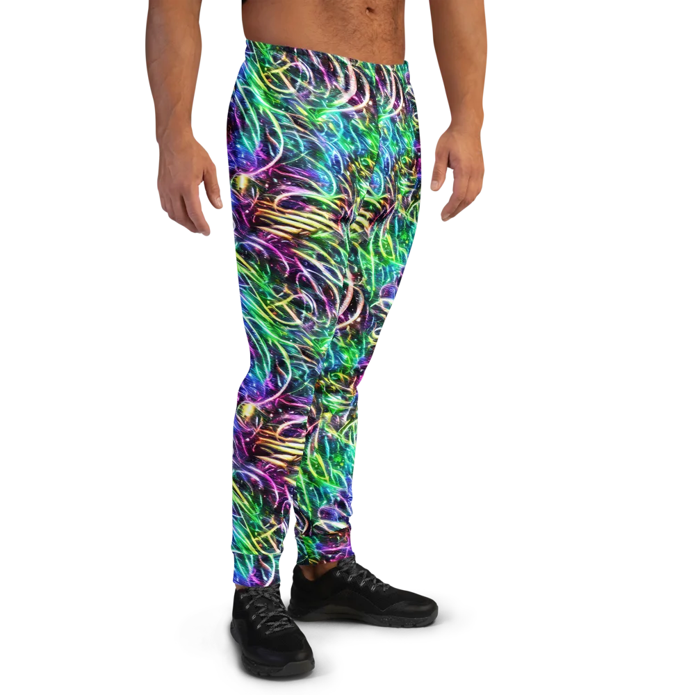 Nightglow Waves on Men's Joggers — Right