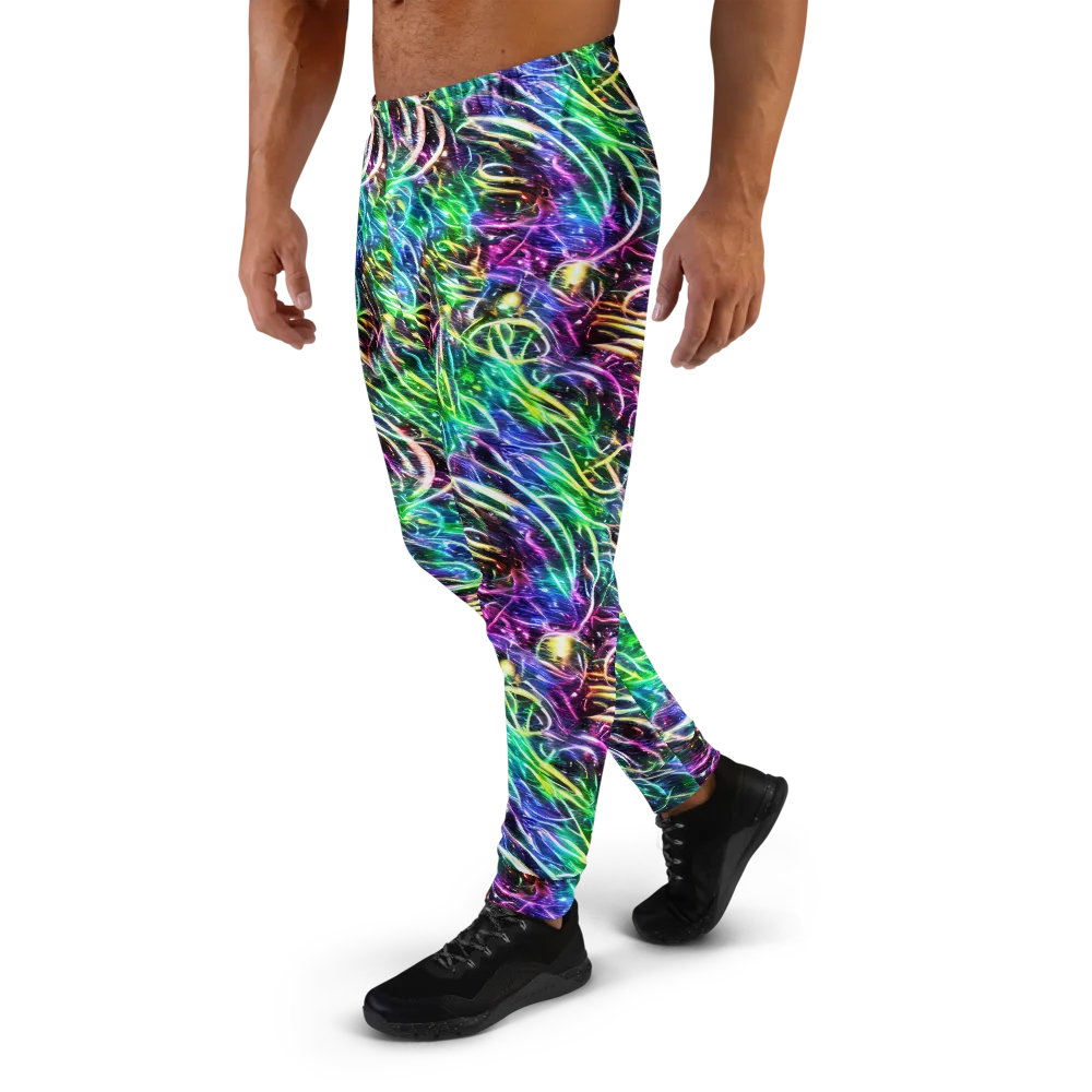 Nightglow Waves on Men's Joggers — Left