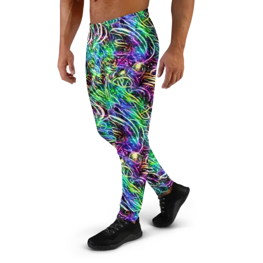 Nightglow Waves on a Men's Joggers
