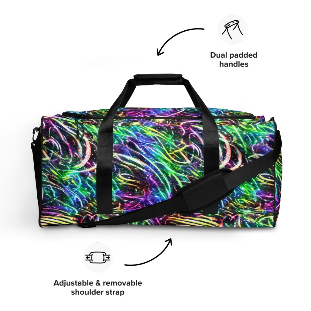 Nightglow Waves on Duffle Bag — Front