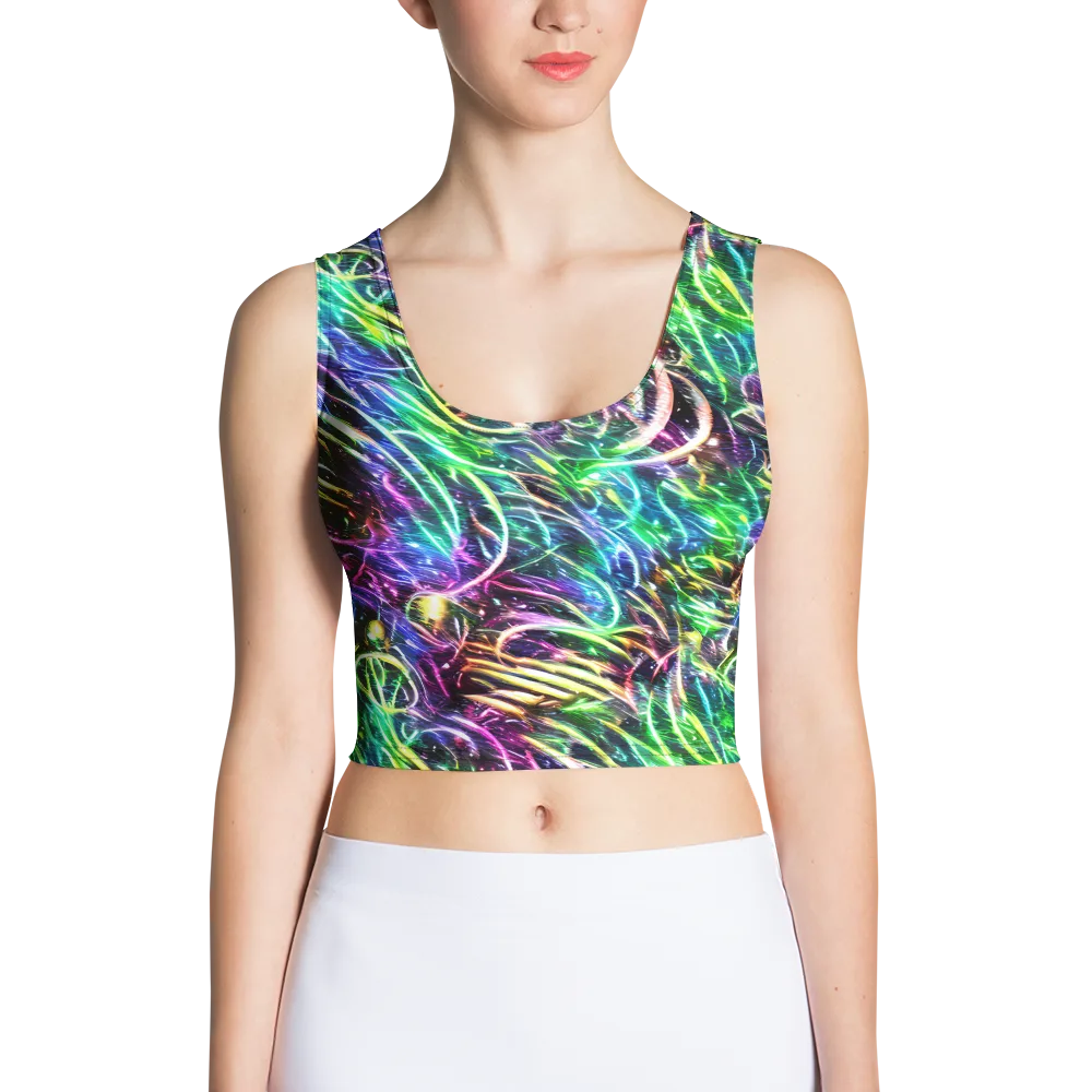 Nightglow Waves on Crop Top — Front