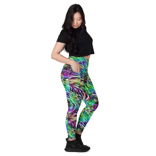 Nightglow Waves on a Leggings with Pockets
