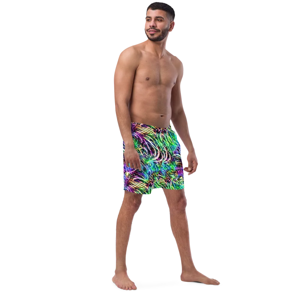 Nightglow Waves on Swim Trunks — Right Front