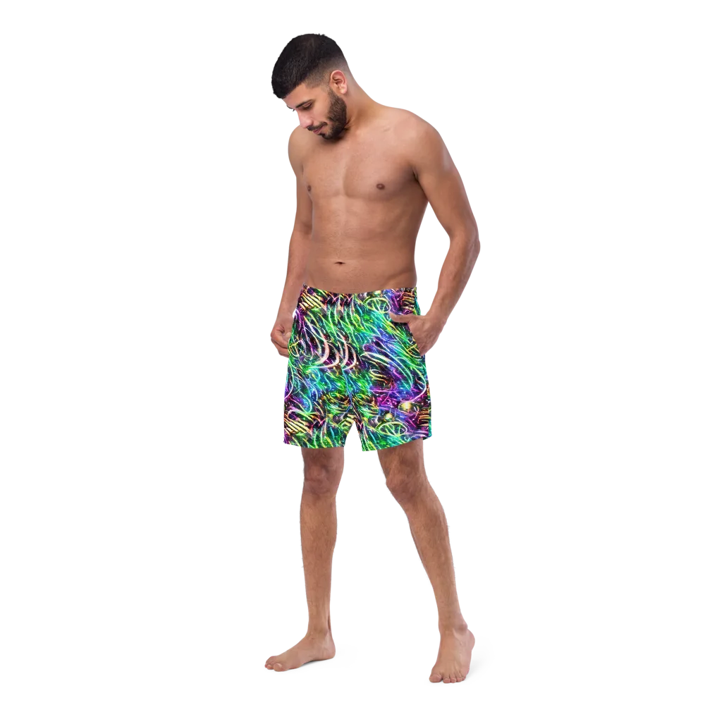 Nightglow Waves on Swim Trunks — Left Front