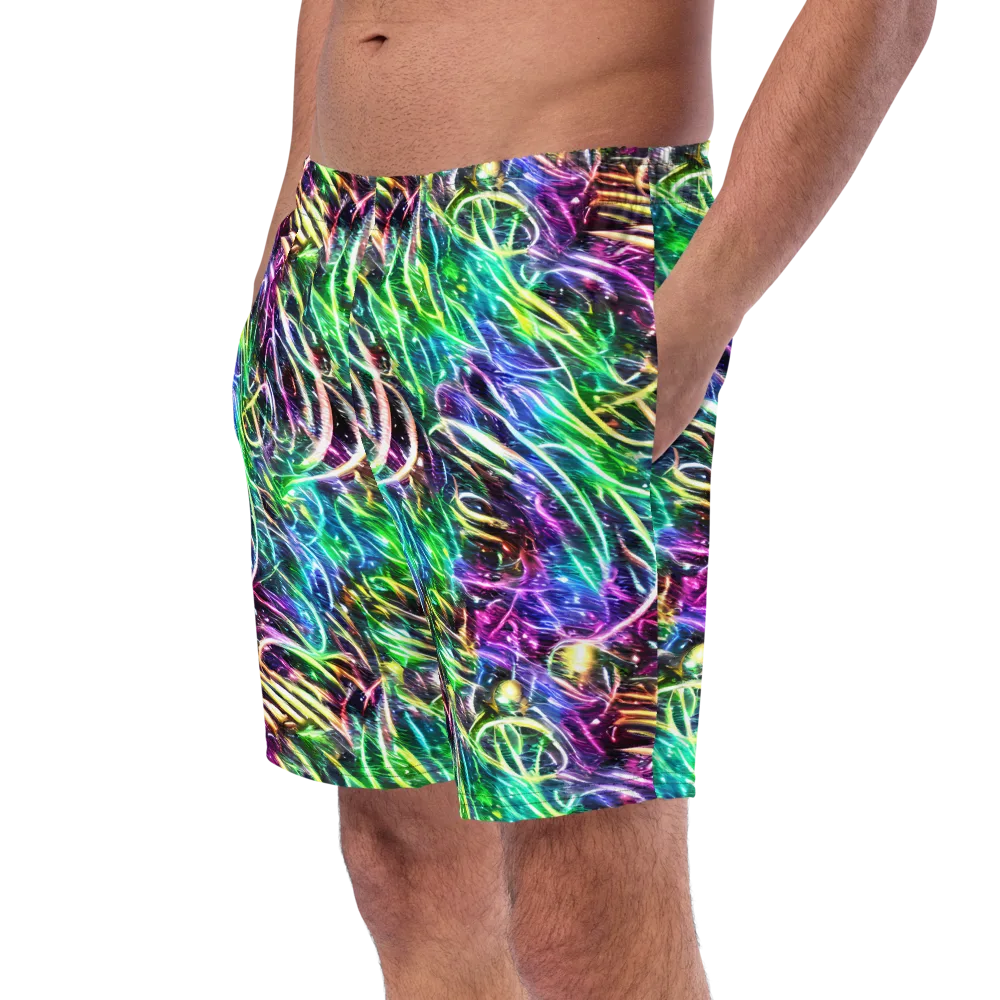 Nightglow Waves on Swim Trunks — Left Front
