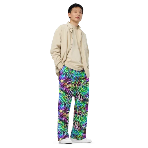 Nightglow Waves on a Wide-Leg Pants