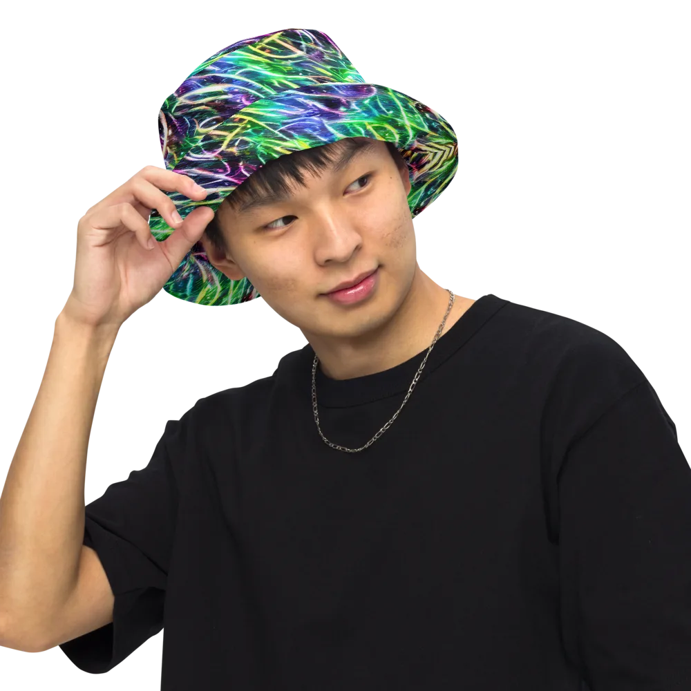 Nightglow Waves on Reversible Bucket Hat — Front Inside