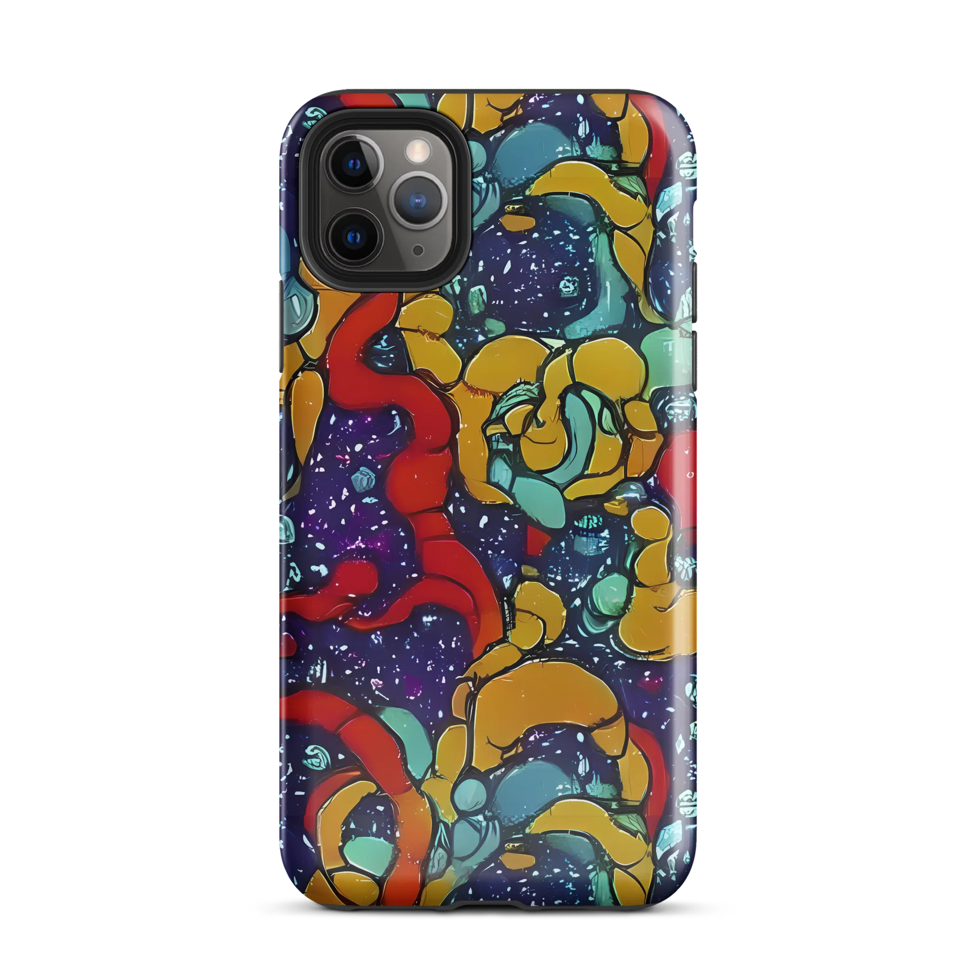 Cosmic Colorfall on Tough Case for iPhone® — Front