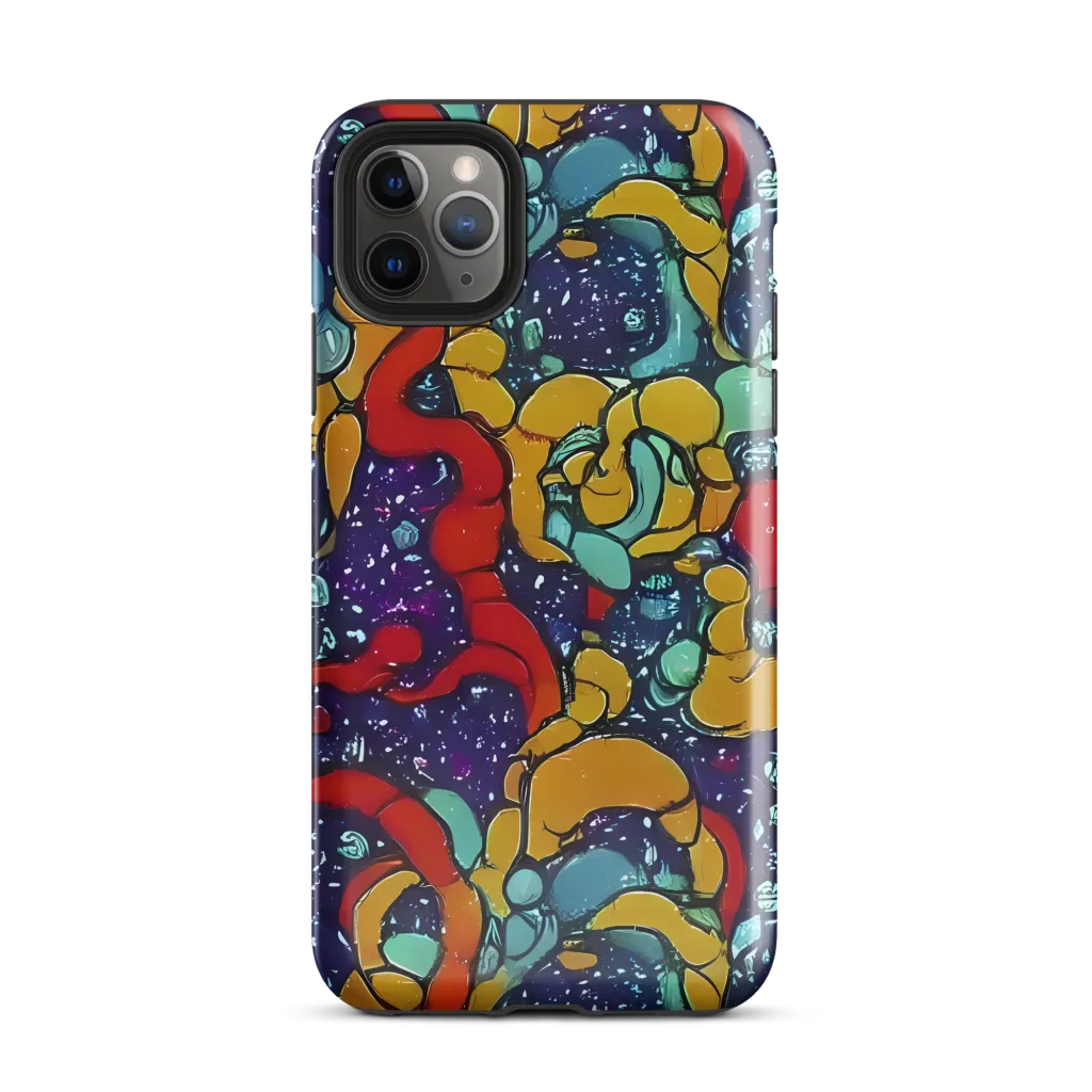 Cosmic Colorfall on Tough Case for iPhone® — Front