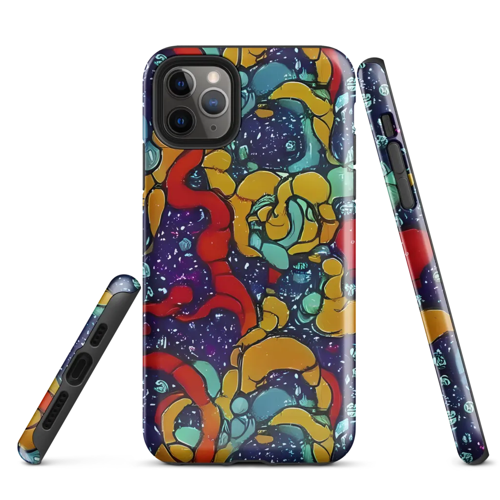 Cosmic Colorfall on Tough Case for iPhone® — Front