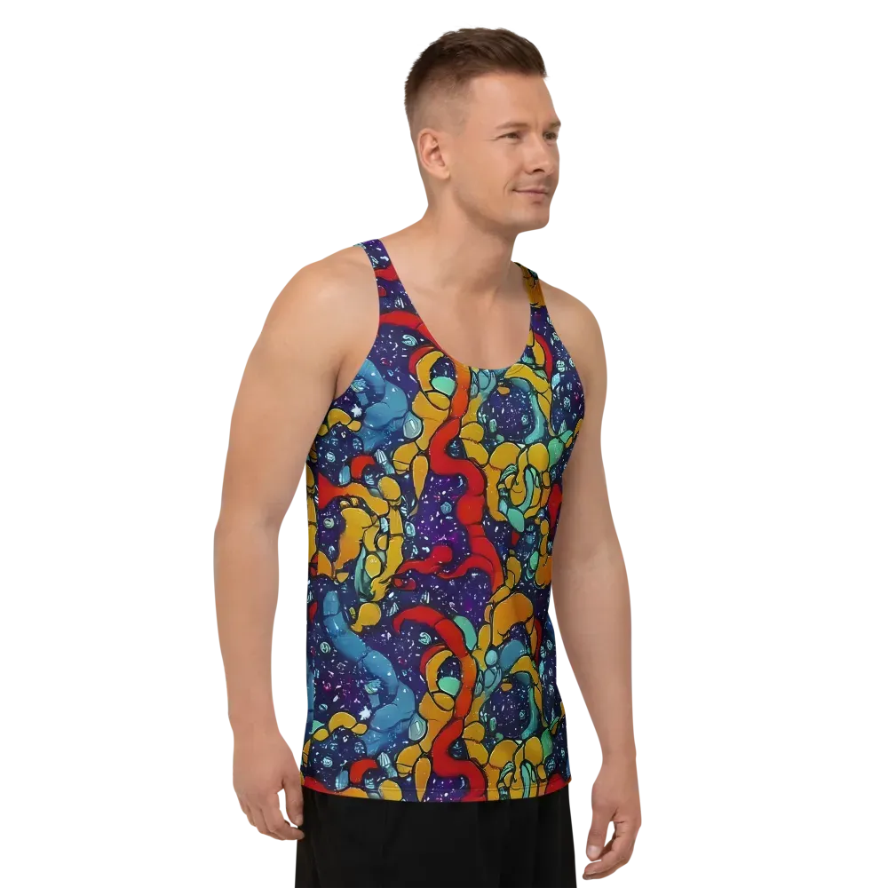 Cosmic Colorfall on Men's Tank Top — Right Front