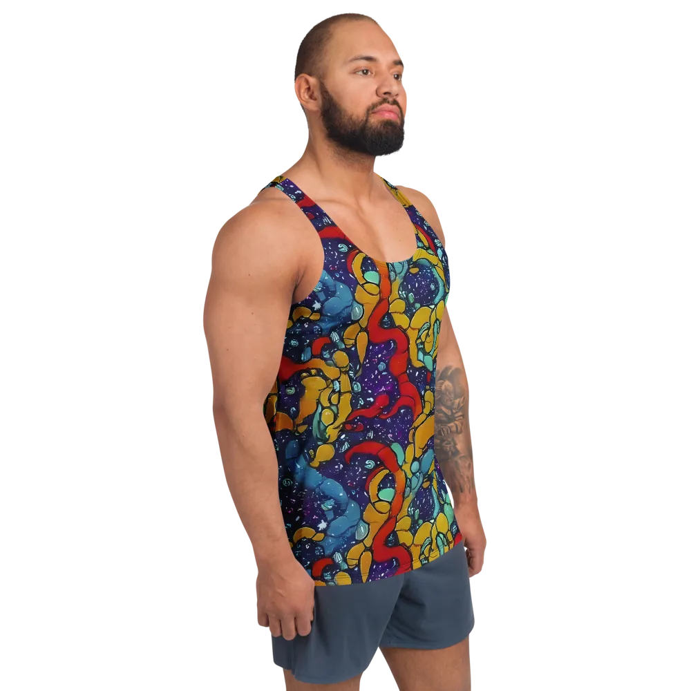 Cosmic Colorfall on Men's Tank Top — Right Front