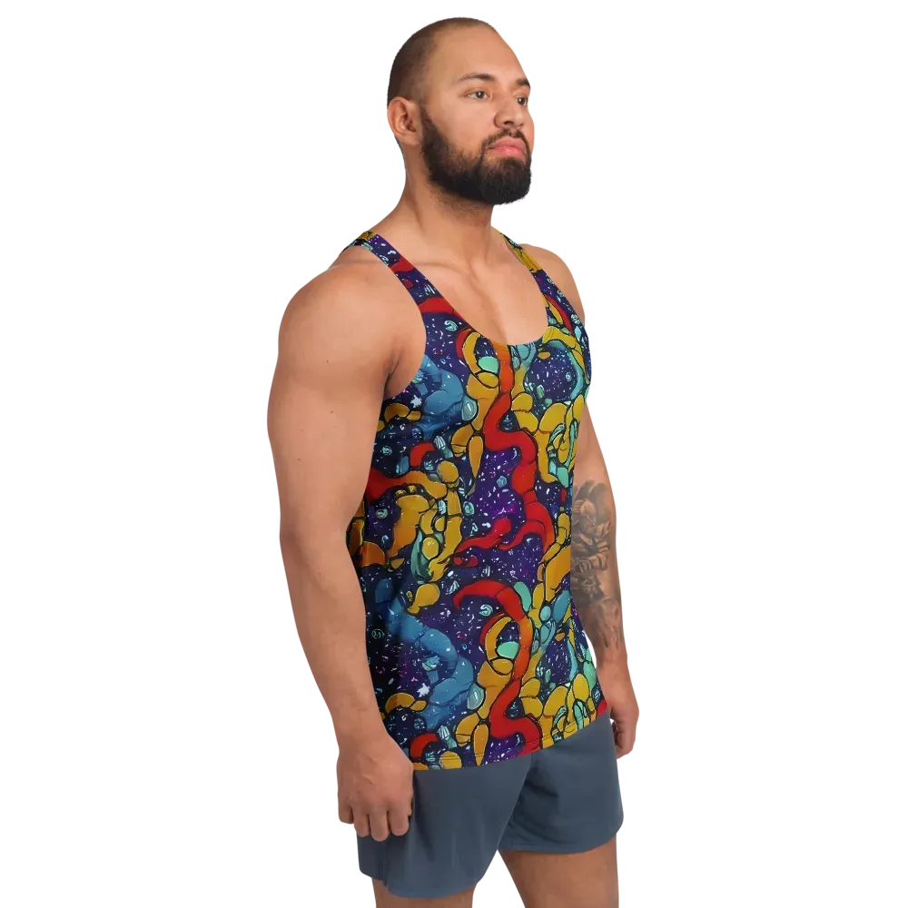 Cosmic Colorfall on Men's Tank Top — Right Front