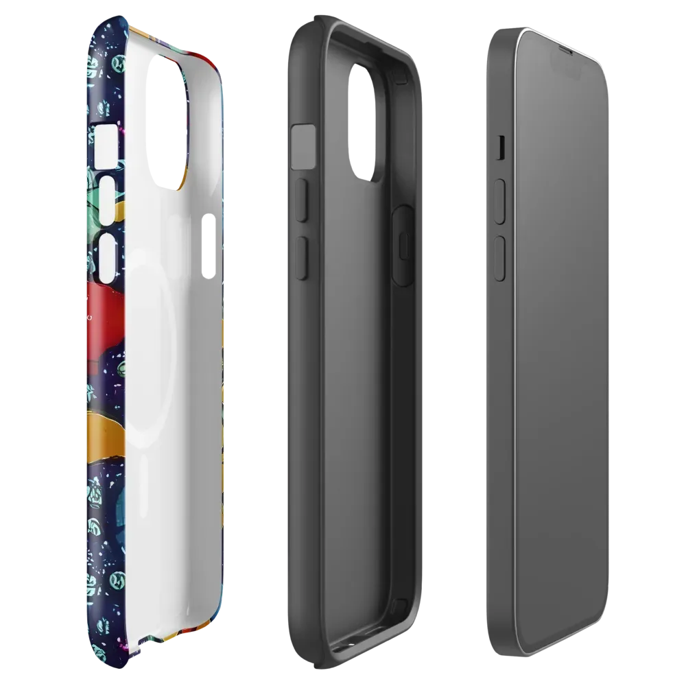 Cosmic Colorfall on MagSafe Tough Case for iPhone® — Front