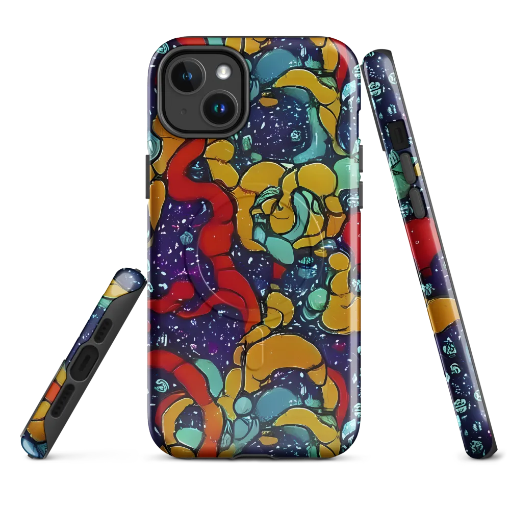 Cosmic Colorfall on MagSafe Tough Case for iPhone® — Front