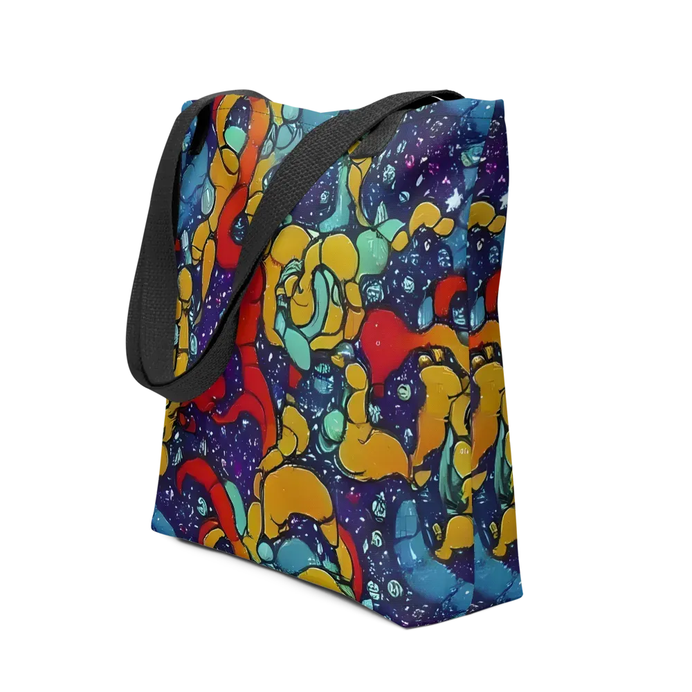 Cosmic Colorfall on Tote Bag — Front