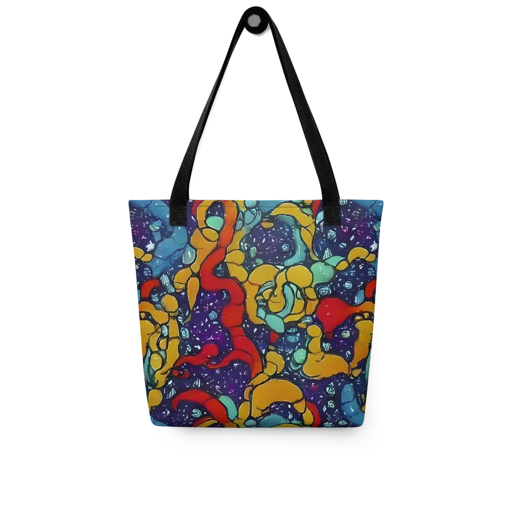 Cosmic Colorfall on Tote Bag — Front