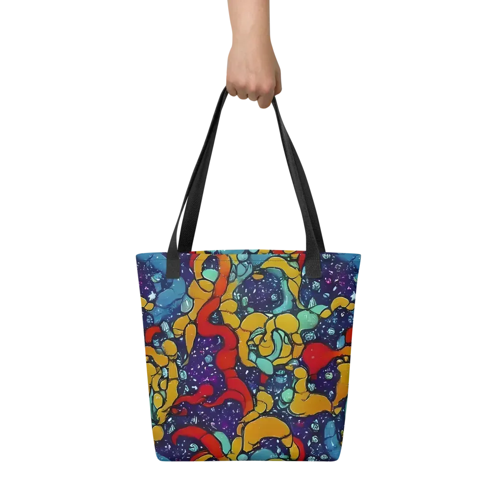 Cosmic Colorfall on Tote Bag — Front