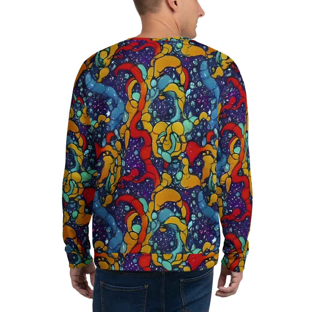 Cosmic Colorfall on Sweatshirt — Back