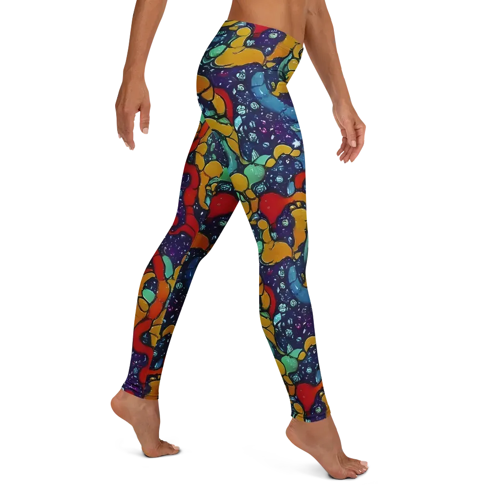 Cosmic Colorfall on Leggings — Right