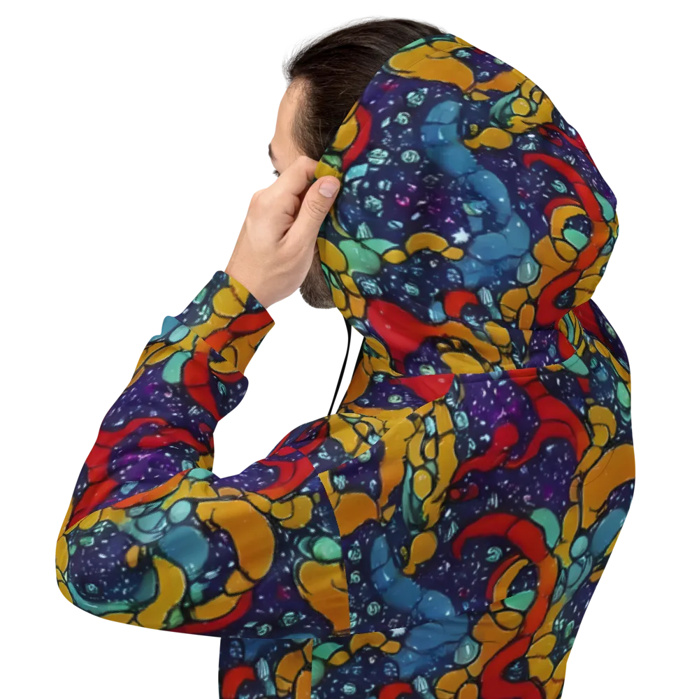 Cosmic Colorfall on Hoodie — Back