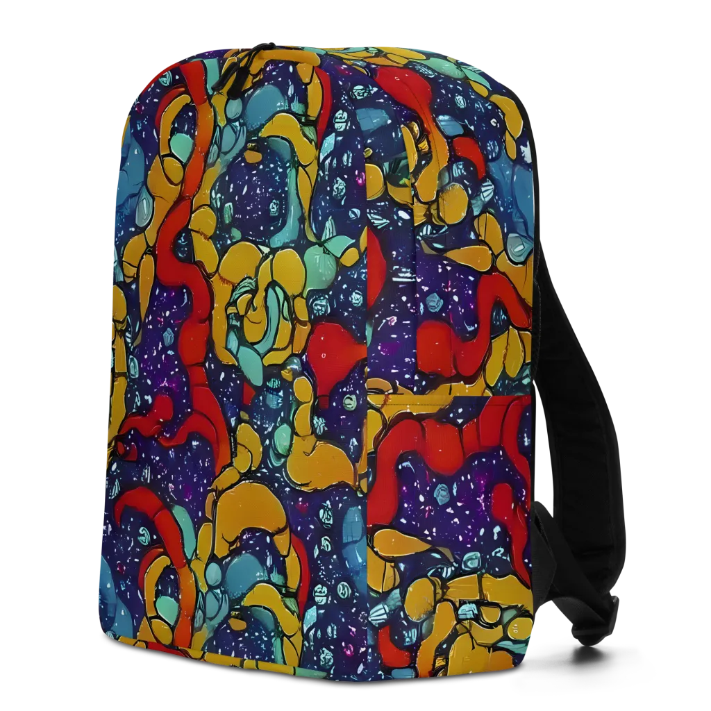 Cosmic Colorfall on Minimalist Backpack — Left
