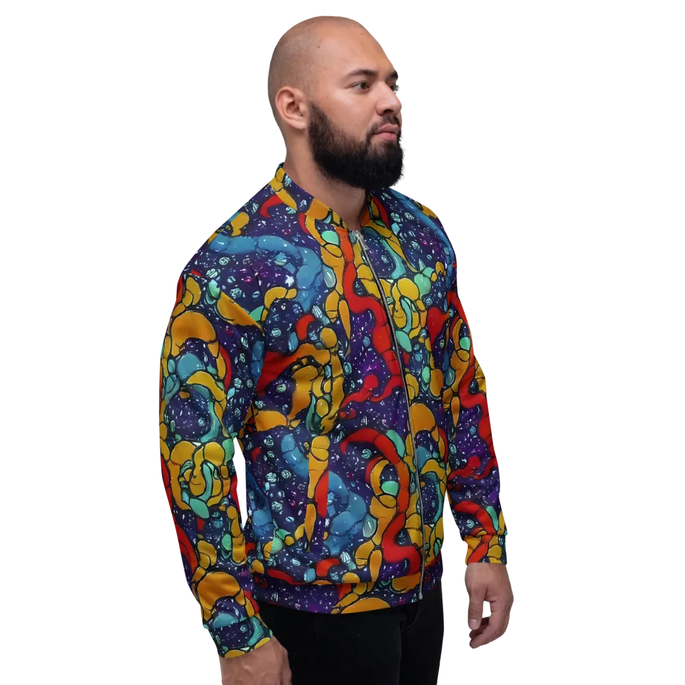 Cosmic Colorfall on Bomber Jacket — Right