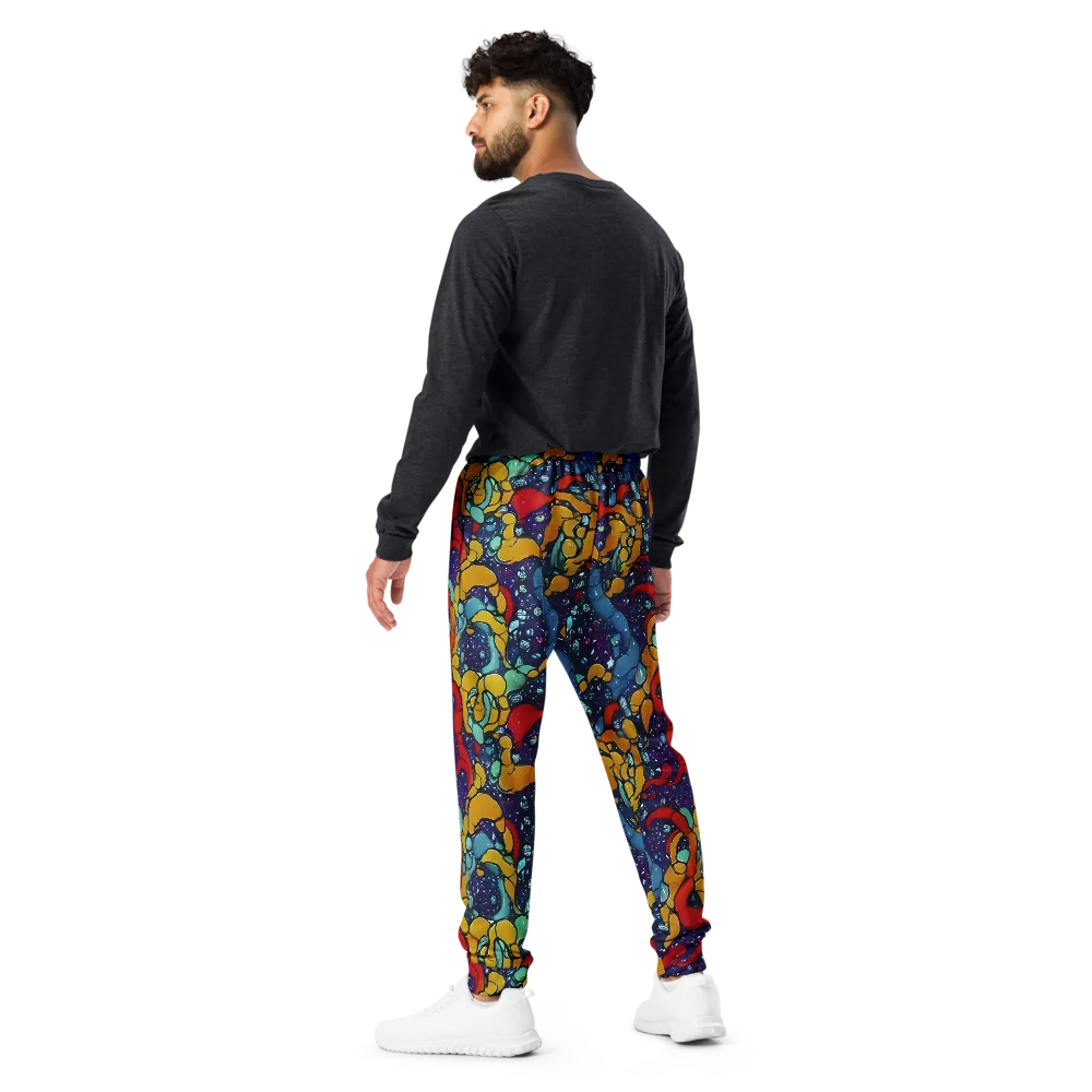 Cosmic Colorfall on Men's Joggers — Back