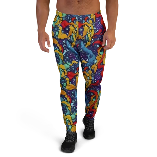 Cosmic Colorfall on a Men's Joggers