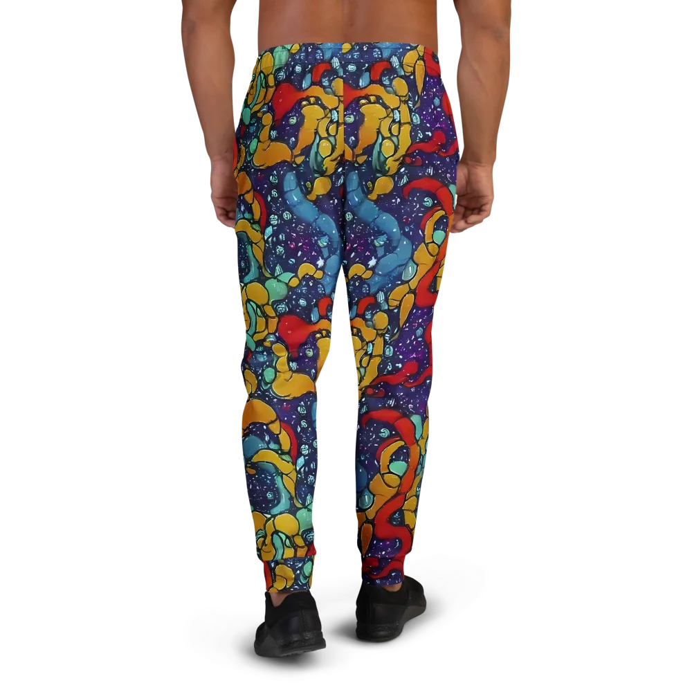 Cosmic Colorfall on Men's Joggers — Back