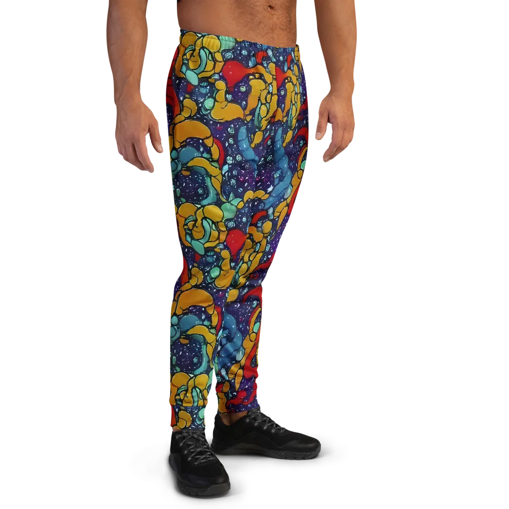 Cosmic Colorfall on Men's Joggers — Right