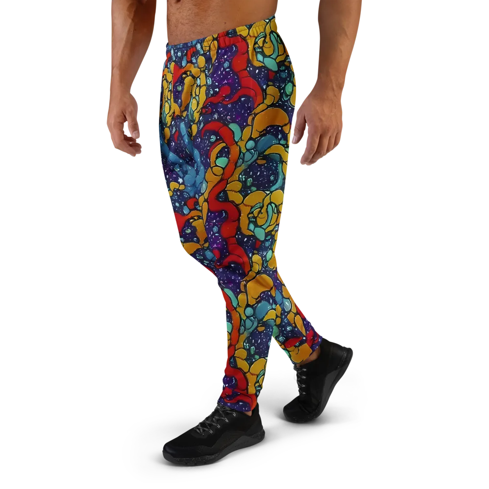 Cosmic Colorfall on Men's Joggers — Left