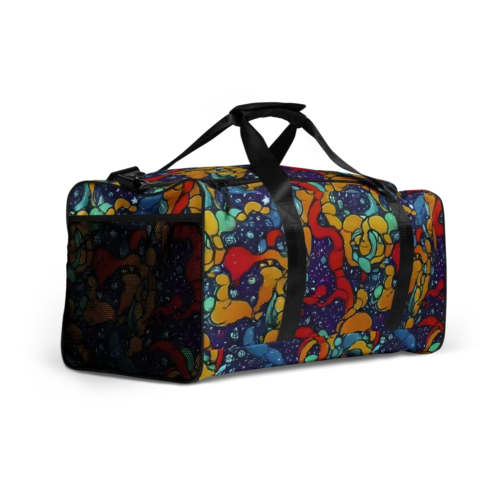 Cosmic Colorfall on Duffle Bag — Right Front