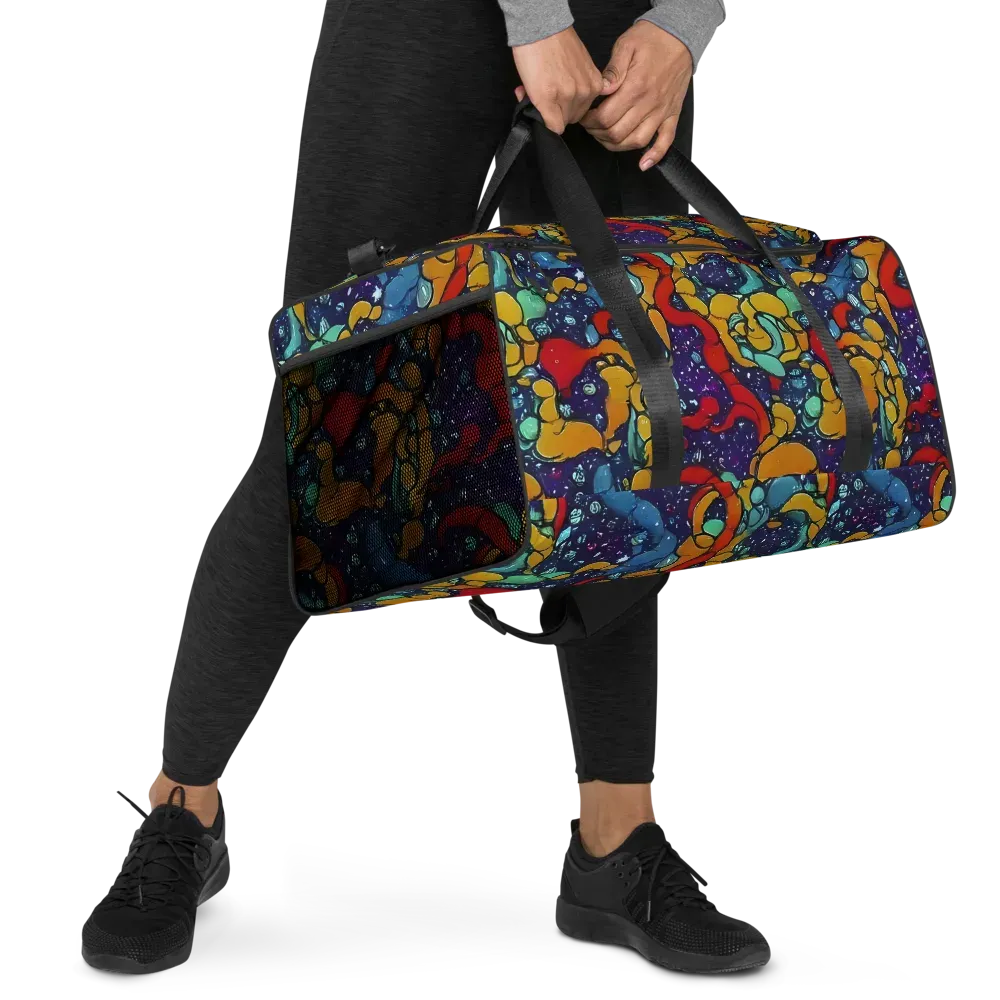 Cosmic Colorfall on Duffle Bag — Right Front