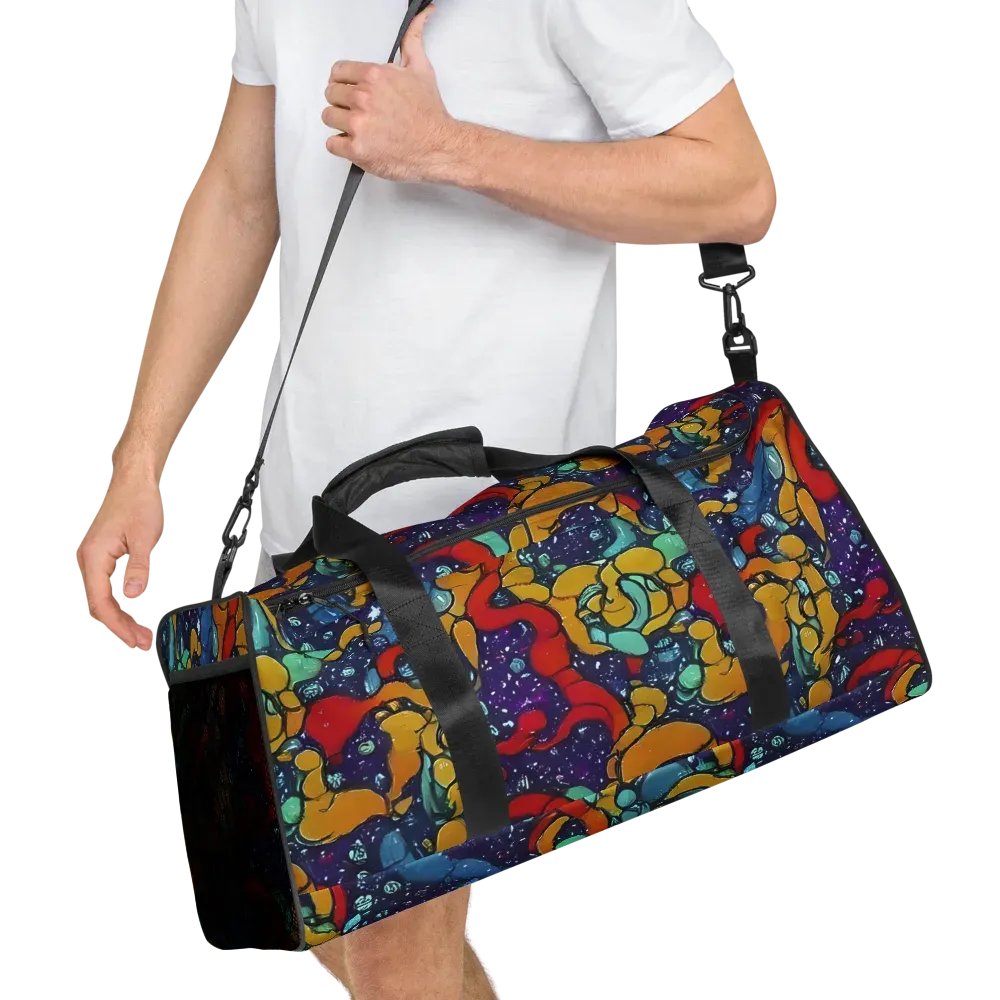 Cosmic Colorfall on Duffle Bag — Right Front