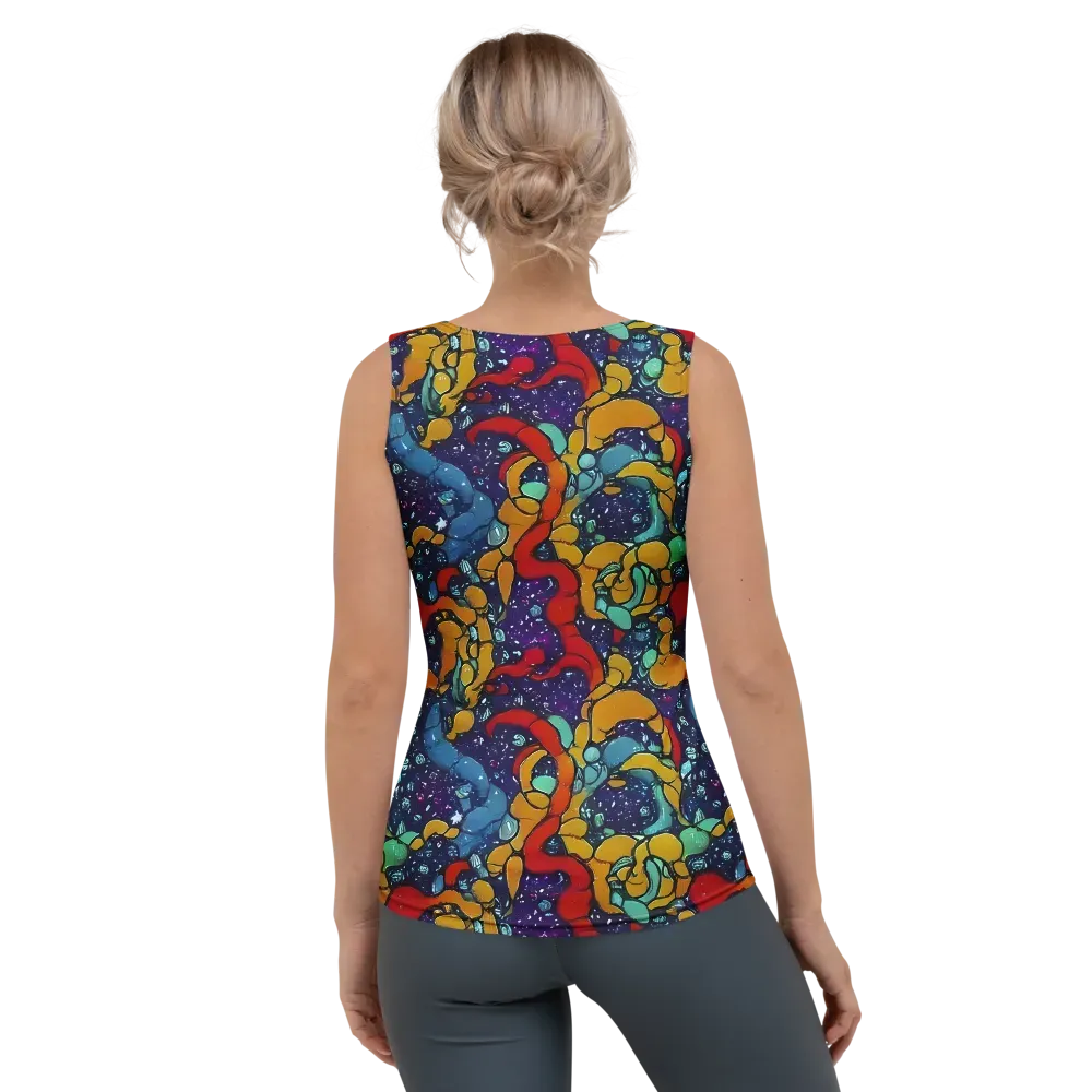 Cosmic Colorfall on Women's Tank Top — Back