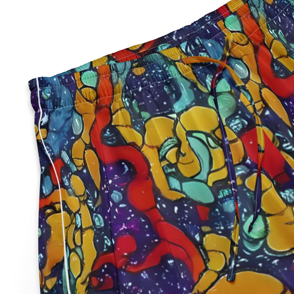 Cosmic Colorfall on Women's Pajama Shorts — Product details
