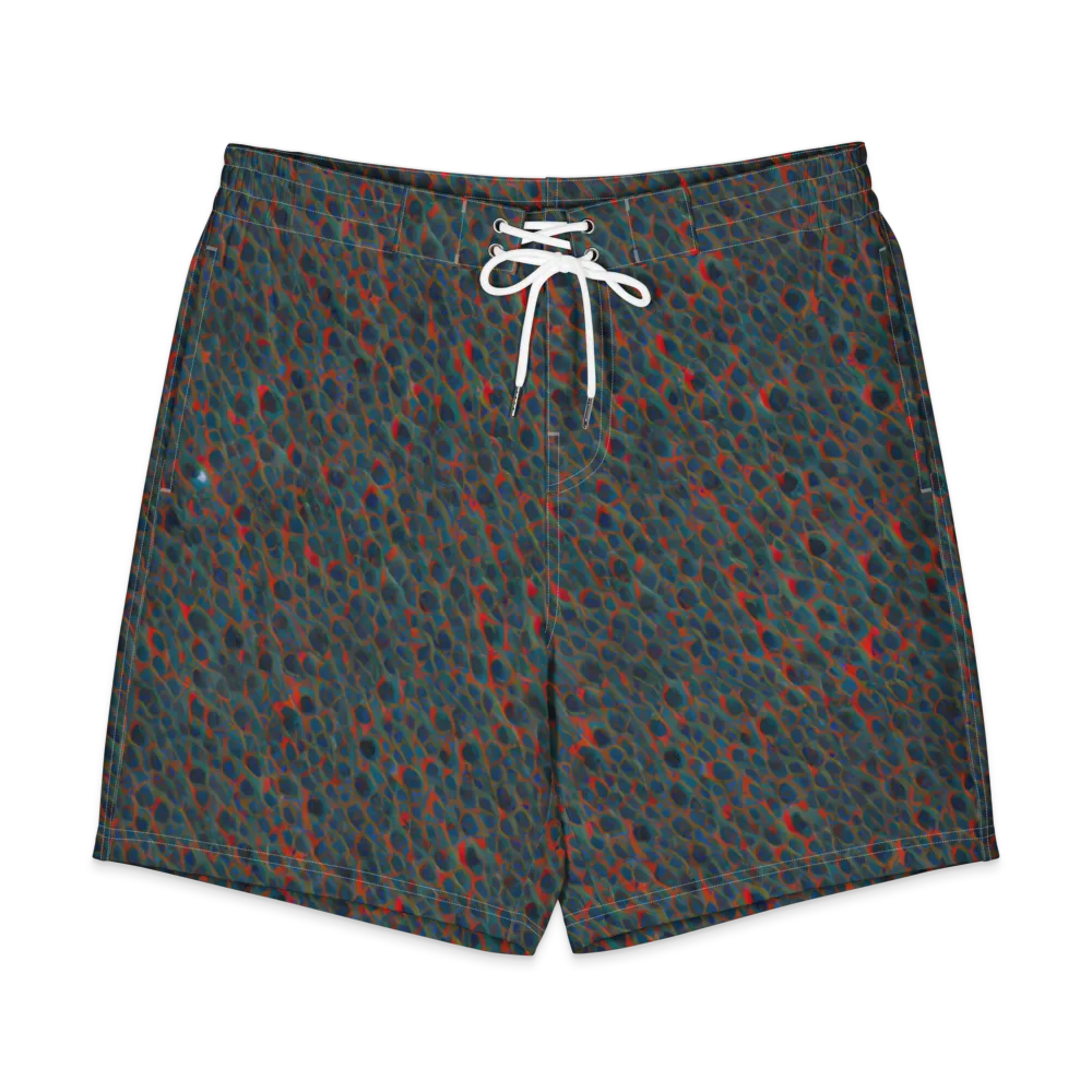 Indigo Undergrowth on Men's Board Shorts — Front