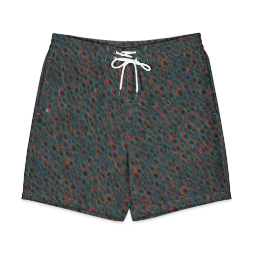 Indigo Undergrowth on a Men's Board Shorts