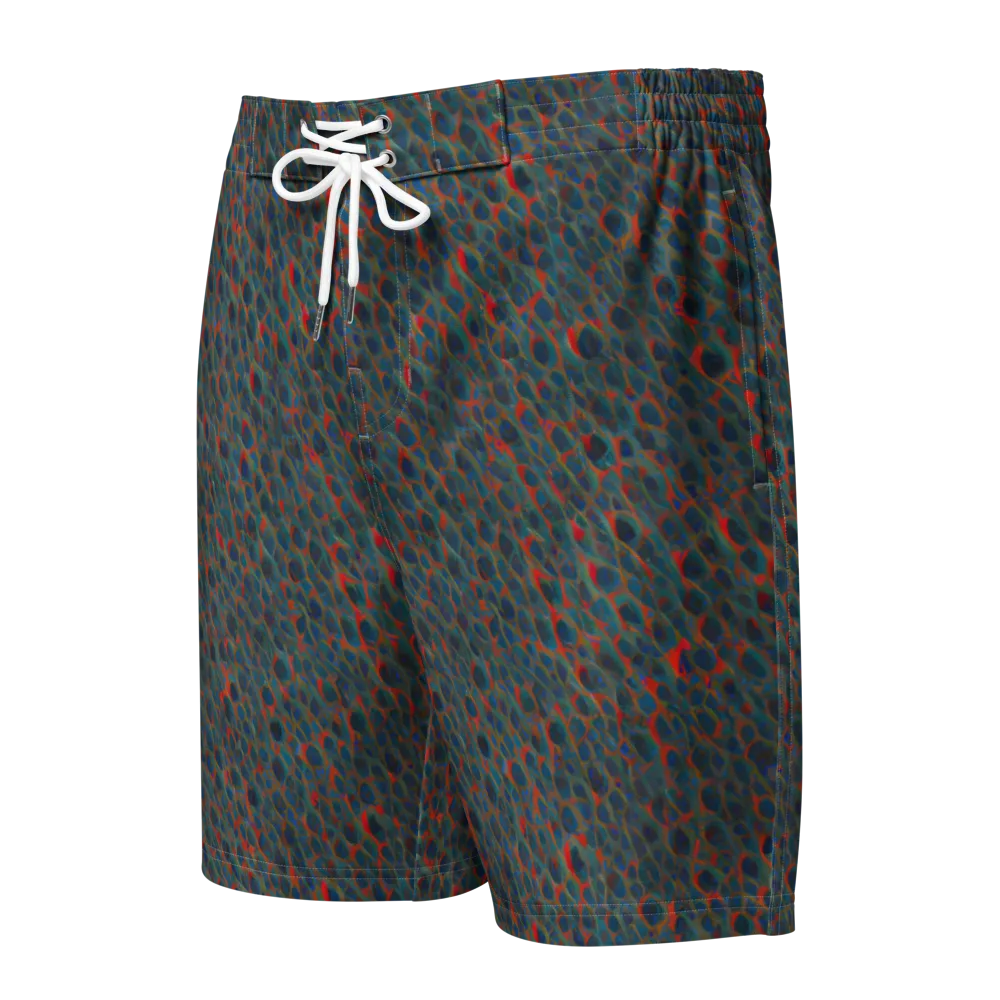 Indigo Undergrowth on Men's Board Shorts — Front
