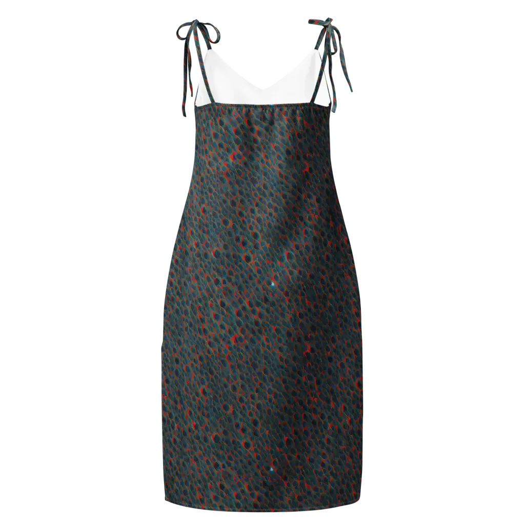 Indigo Undergrowth on Slip Dress — Back