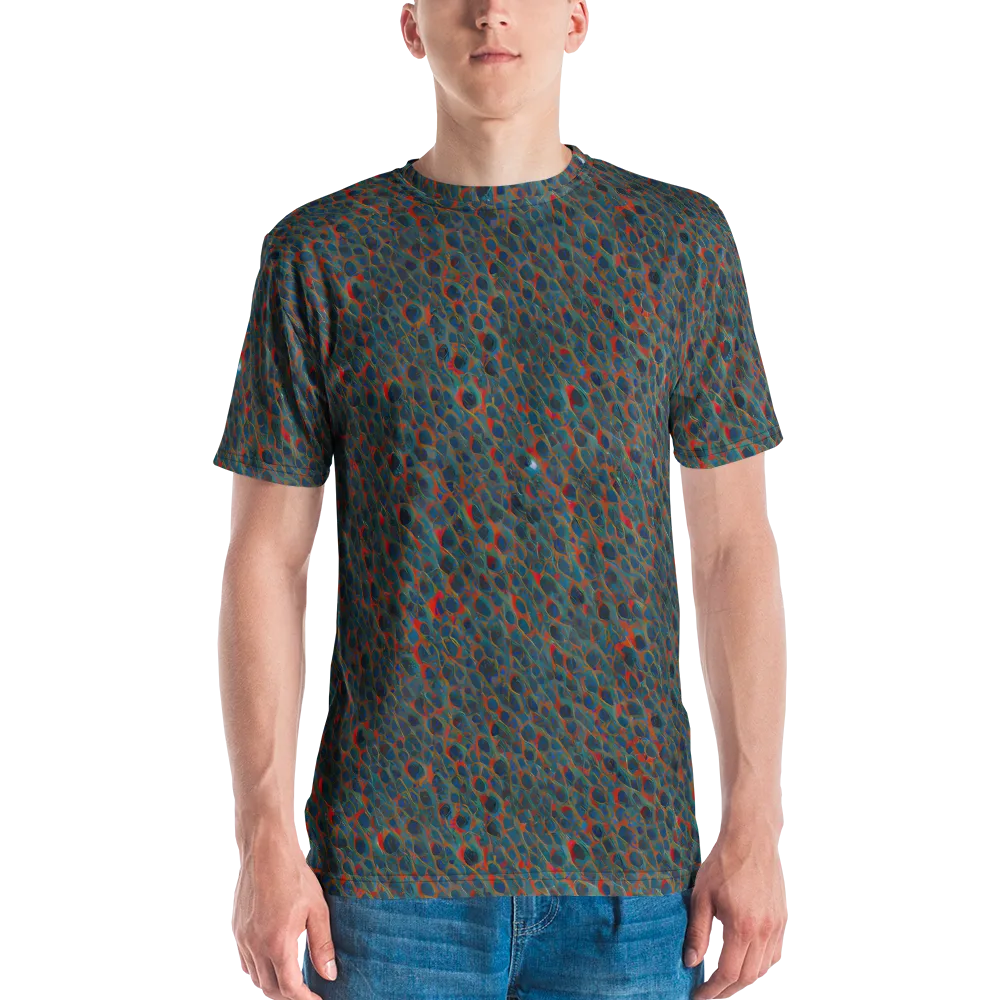 Indigo Undergrowth on Men's Crew Neck T-Shirt — Front