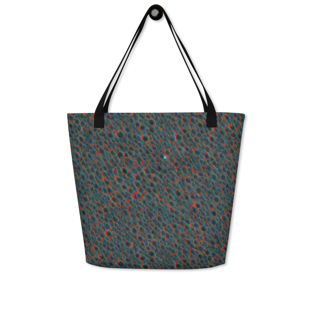 Indigo Undergrowth on Large Tote Bag W/ Pocket — Front