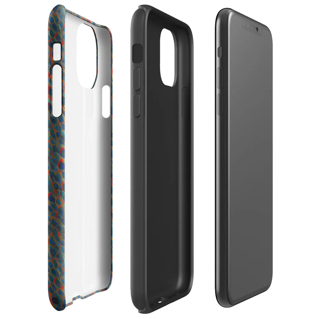 Indigo Undergrowth on Tough Case for iPhone® — Right