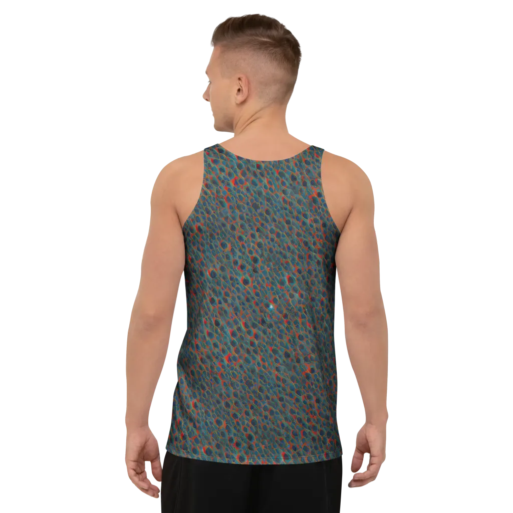 Indigo Undergrowth on Men's Tank Top — Back