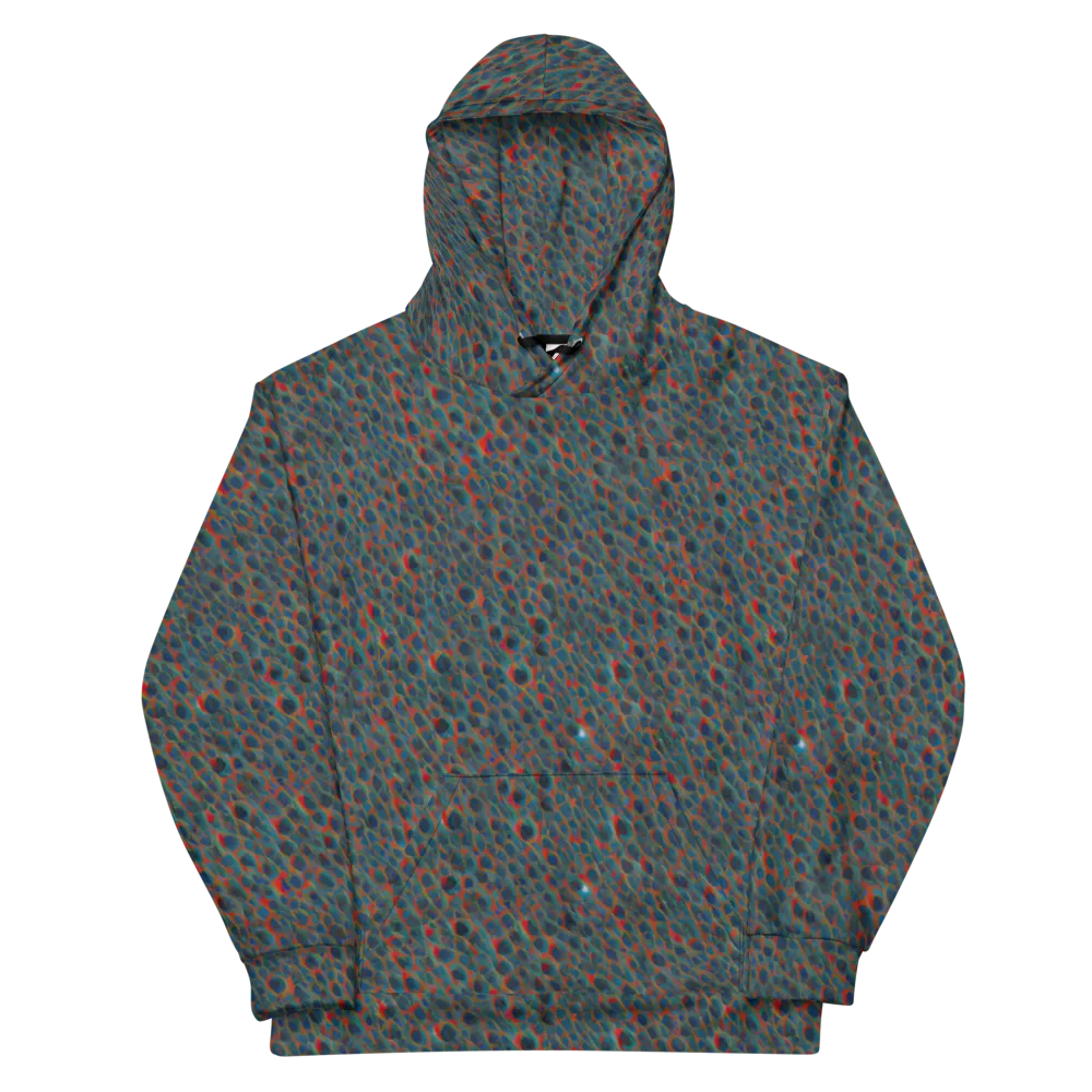 Indigo Undergrowth on Cotton Hoodie — Front