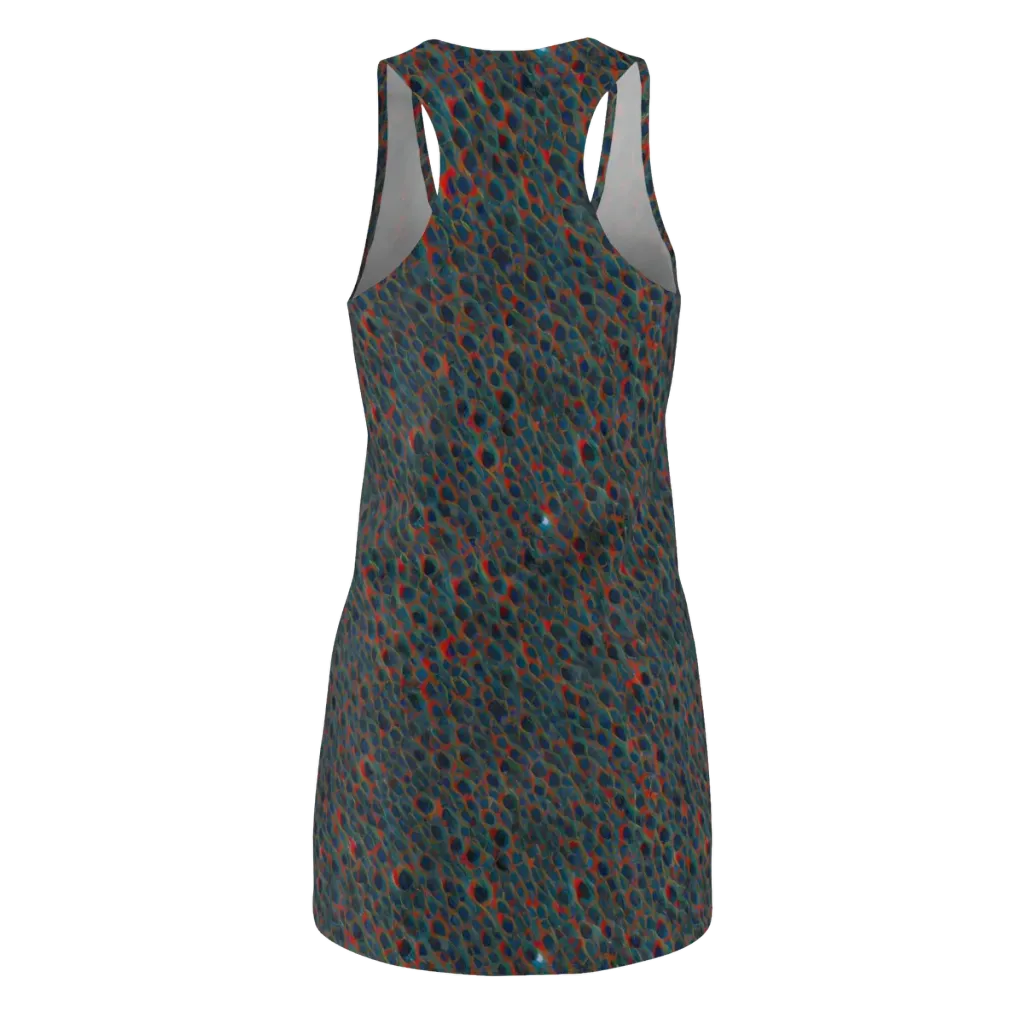 Indigo Undergrowth on Racerback Dress — Back