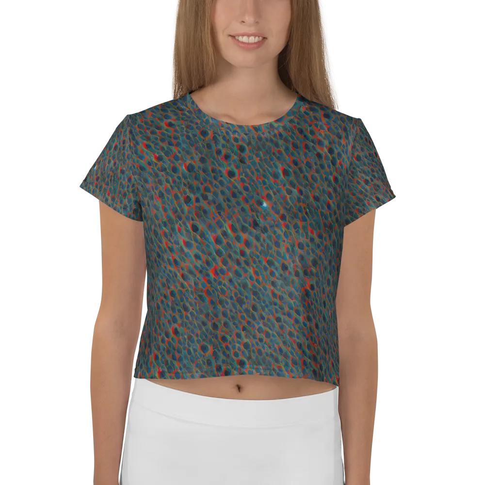 Indigo Undergrowth on Crop Tee — Front